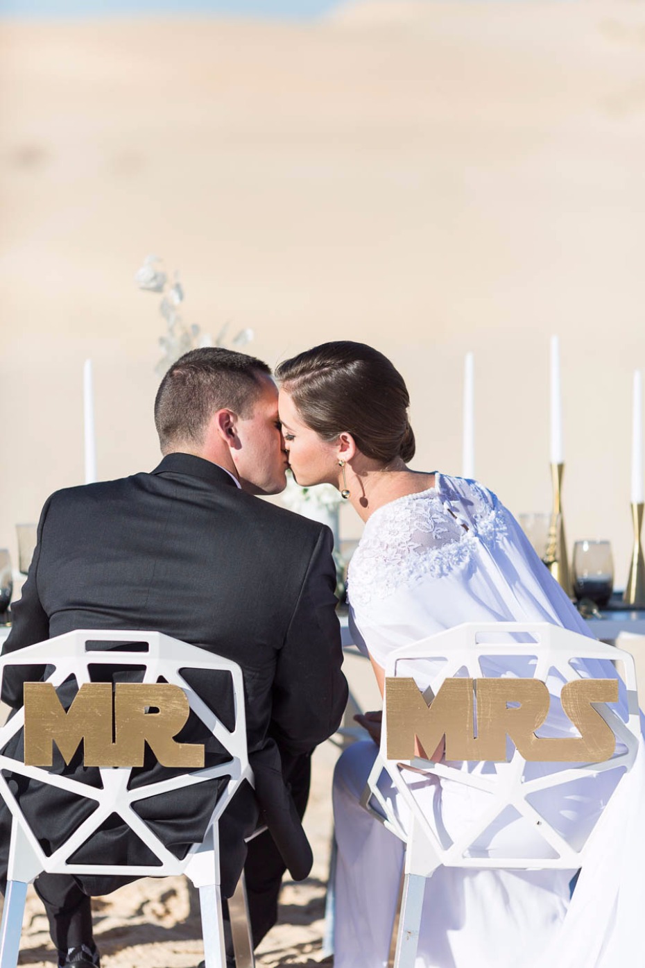 Star Wars themed Mr and Mrs wedding seat signs
