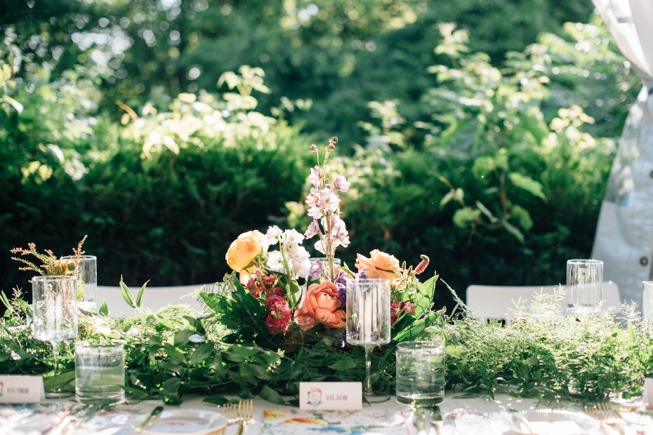 Greenery floral centerpiece