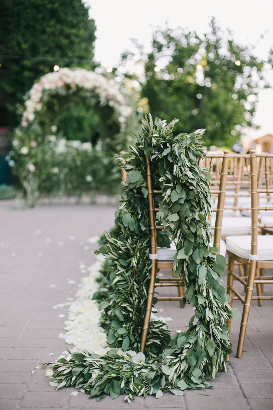 cascading greenery wedding garland