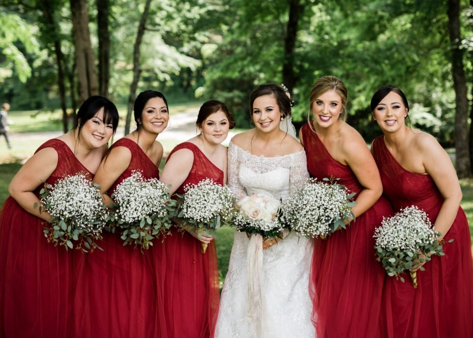 Add a pop of red with KF Bridal
