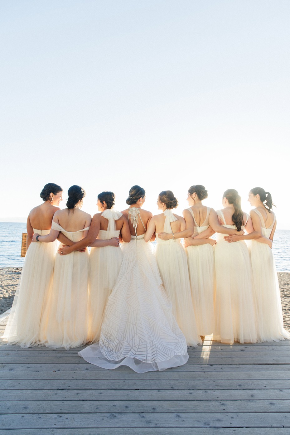 Beachy bridesmaids