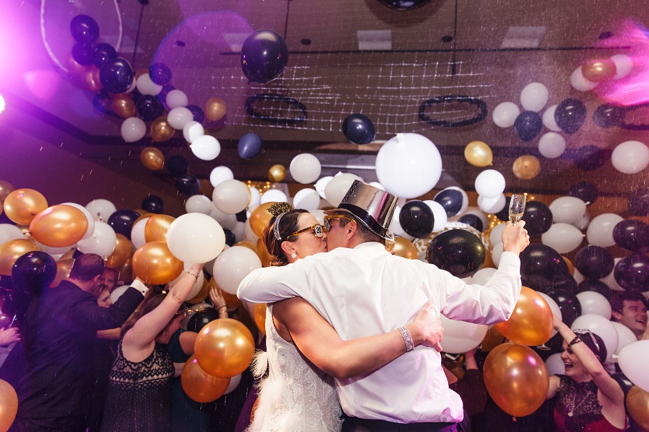 Happy New Year wedding celebration!