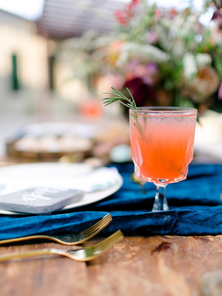 rosemary wedding cocktail