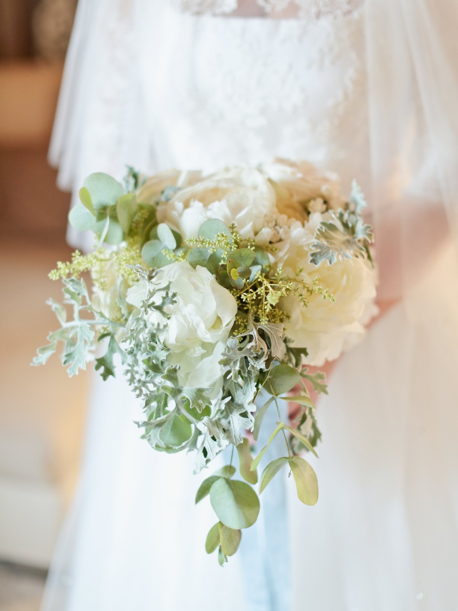 Green and white bouquet