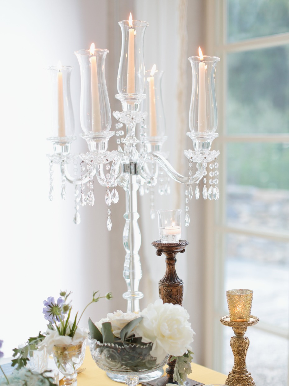Crystal chandelier centerpiece