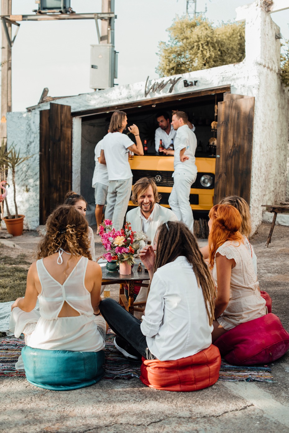 fun laid back wedding reception