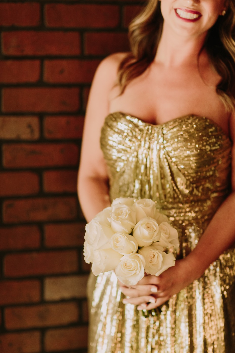 white rose bouquet for the bridesmaids