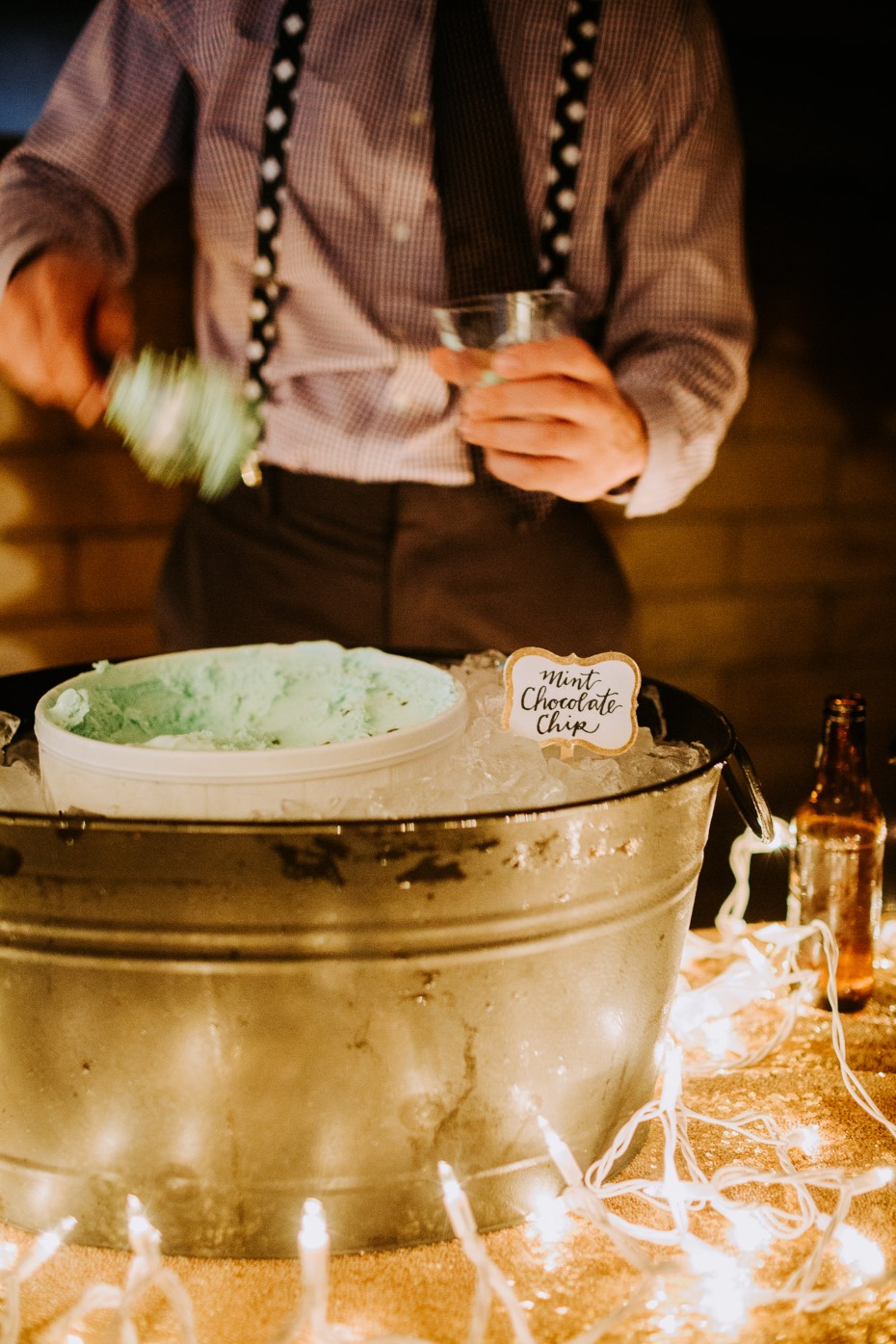 Self serve ice cream station