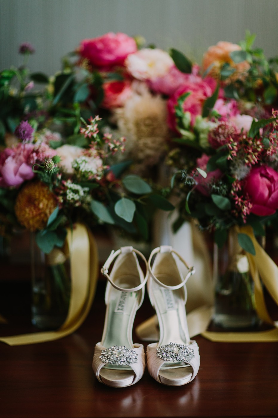 Badgley Mischka heels for the bride
