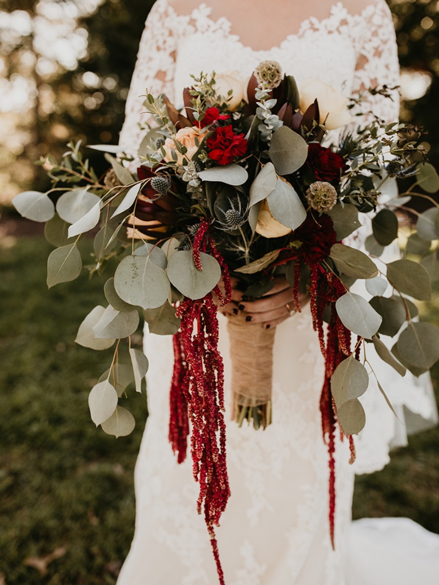 Moody Outdoor Romance Wedding with Gorgeous DIY Flowers