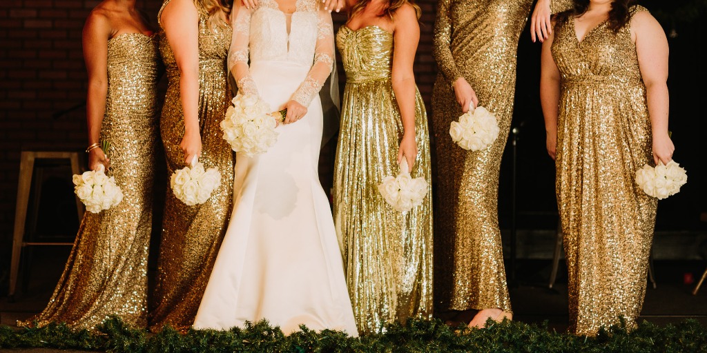 Ring in the New Year with a Sparkly Backyard Wedding Celebration