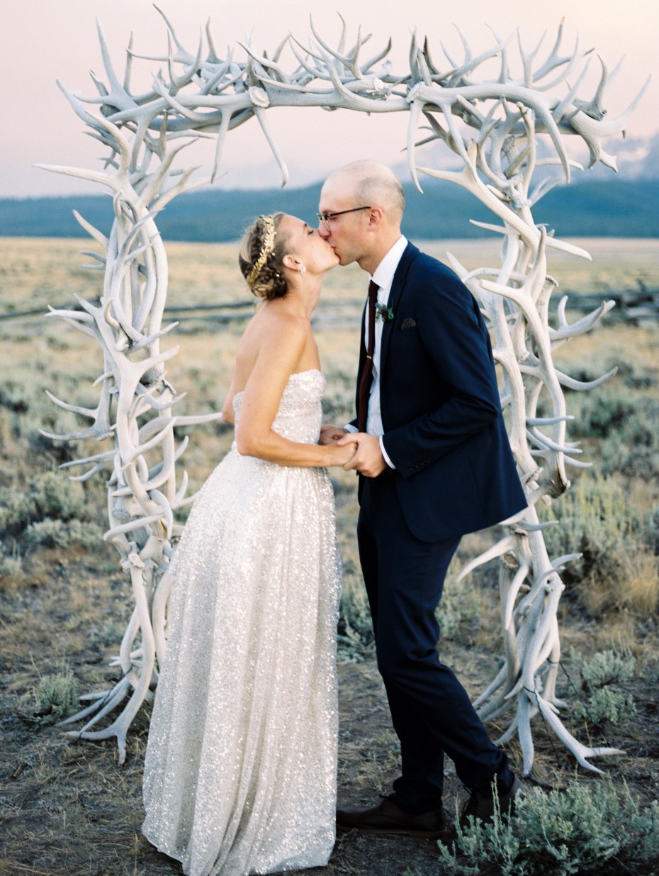 antler wedding arch