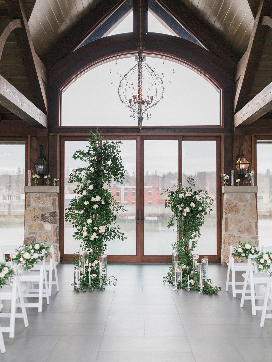romantic garden style wedding decor