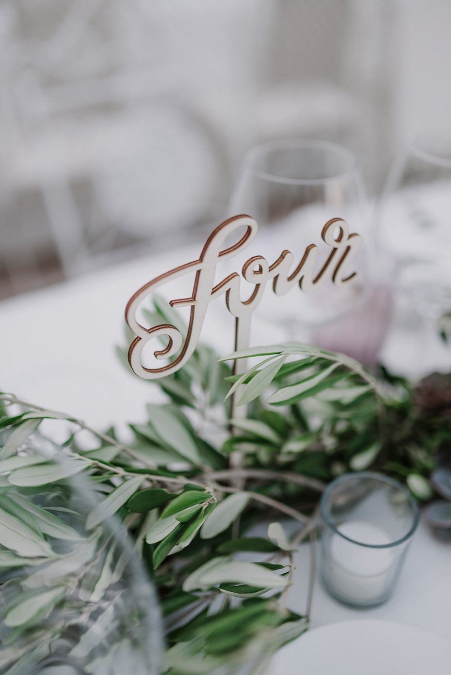 laser cut table number