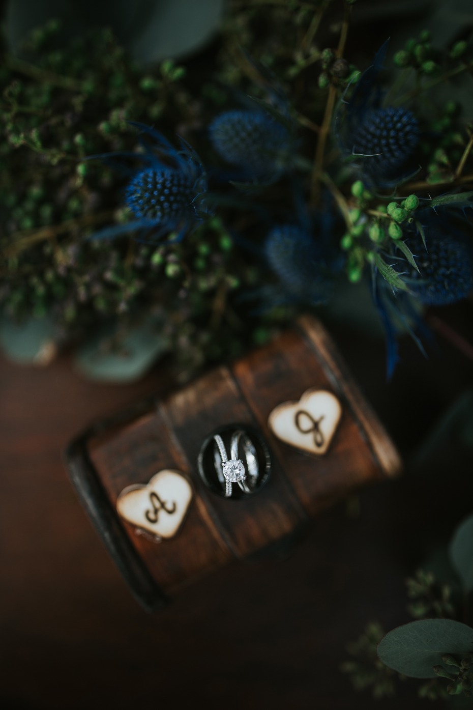 cute rustic wedding ring box