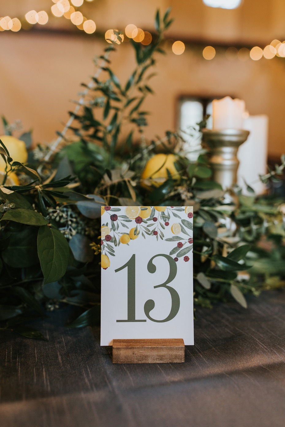 cute garden themed wedding table numbers