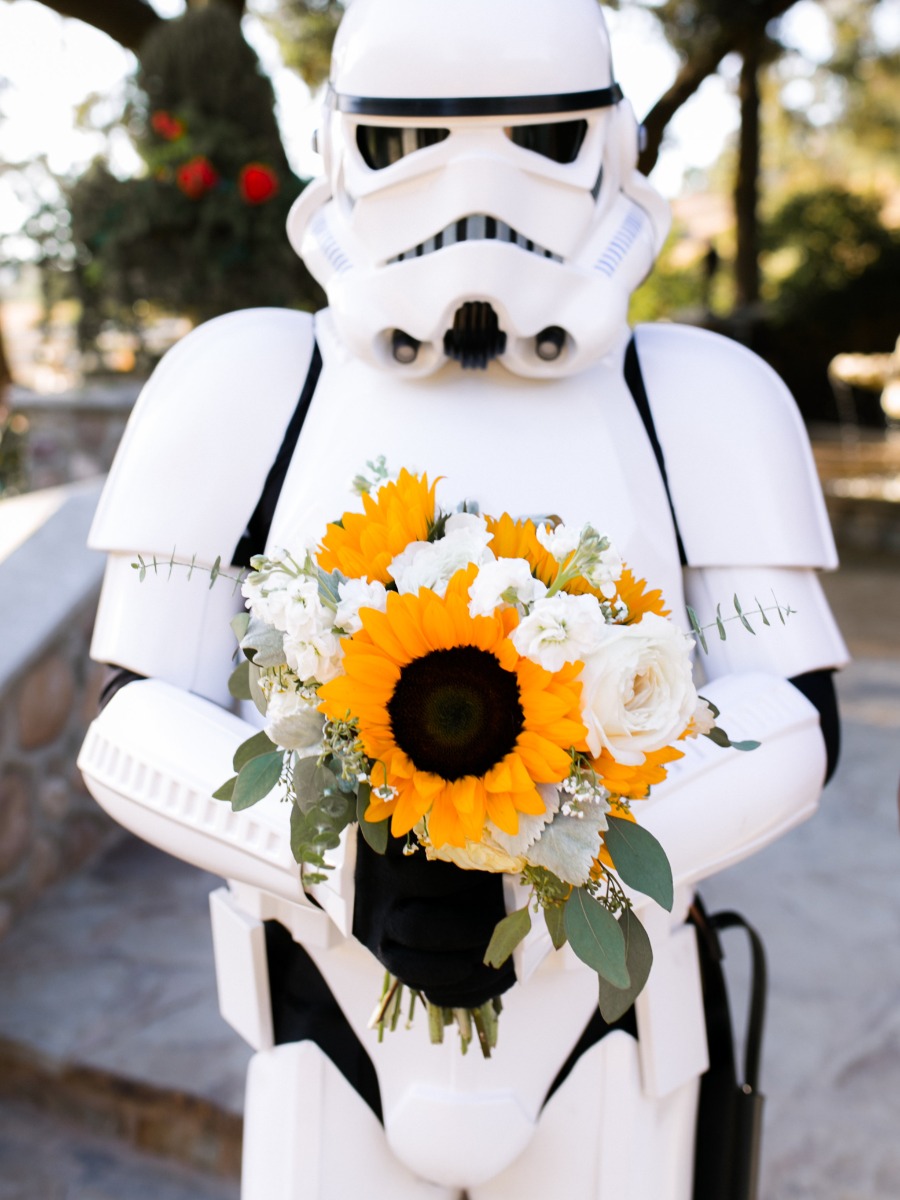 A Geek Chic Wedding for the Star Wars loving Mr. and Mrs.