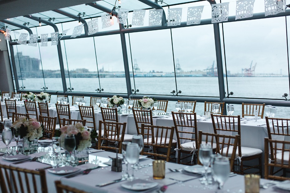 Thats right you and your guests can cruise around New York Harbor on your wedding day
