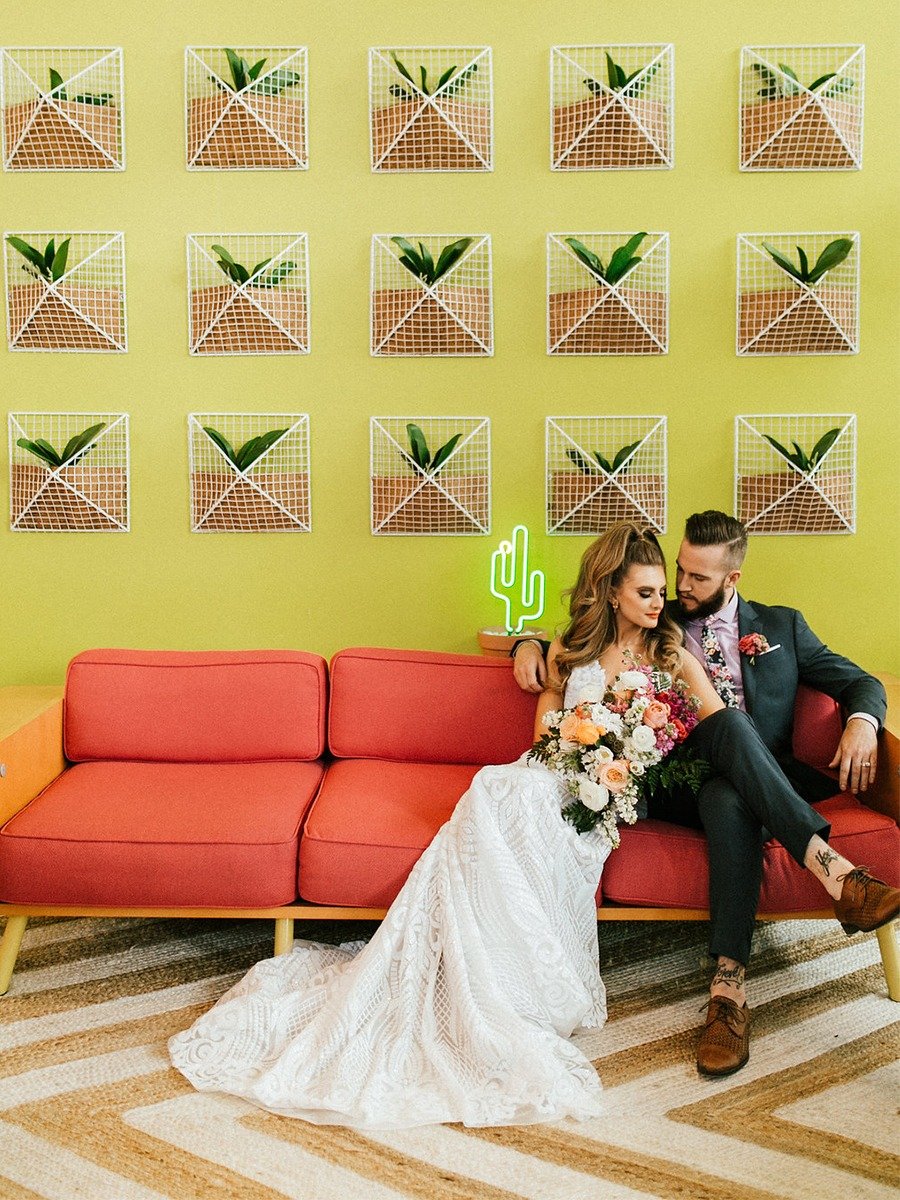 You'll Be Walkin On Sunshine With This Cactus Themed Wedding