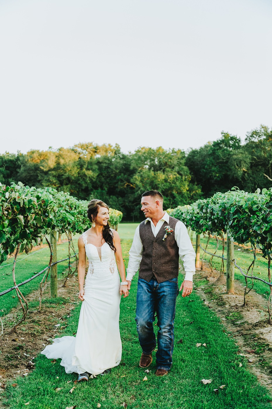 Rustic vineyard wedding
