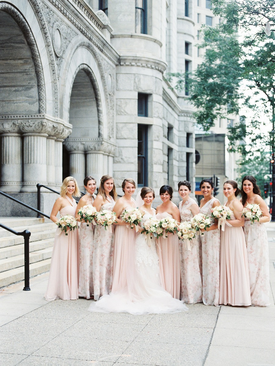A Classic Black Tie Wedding with Touches of Blush and Ivory