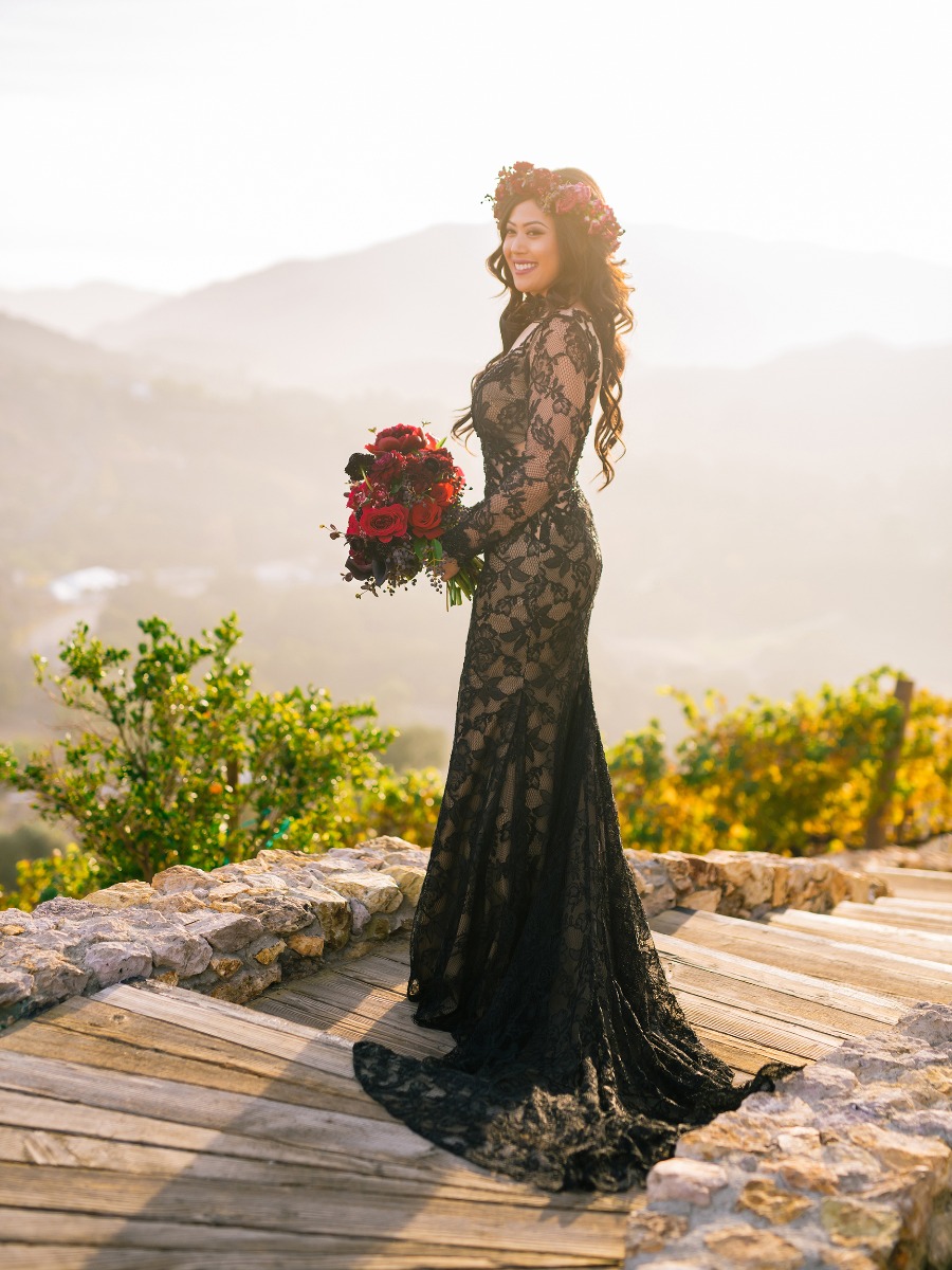 A Romantic Jewel-toned Elopement at Malibu Rocky Oaks Vineyard