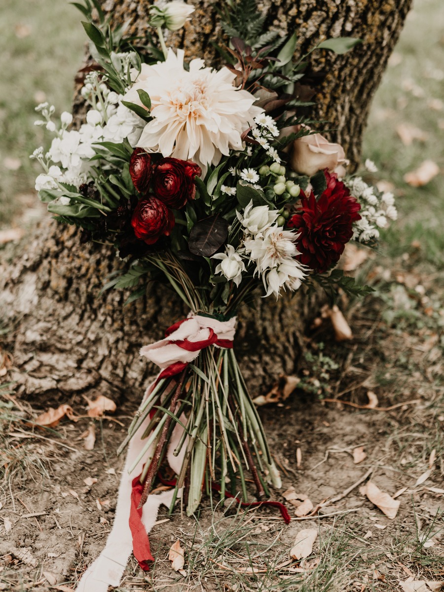 A Wild Winery Wedding with DIY Blooms from FiftyFlowers