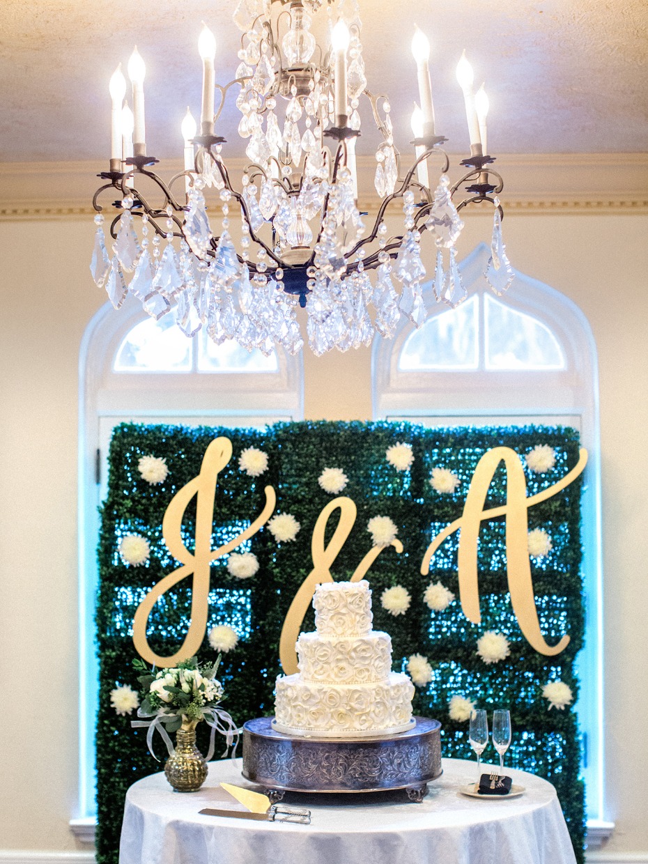 Wedding cake backdrop