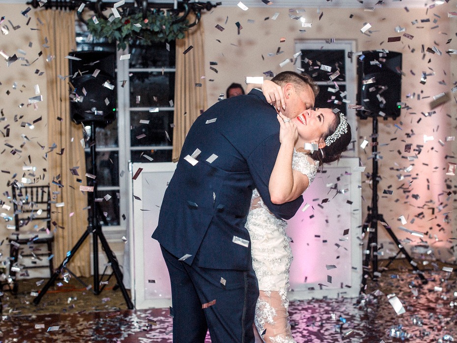 Sparkly confetti drop