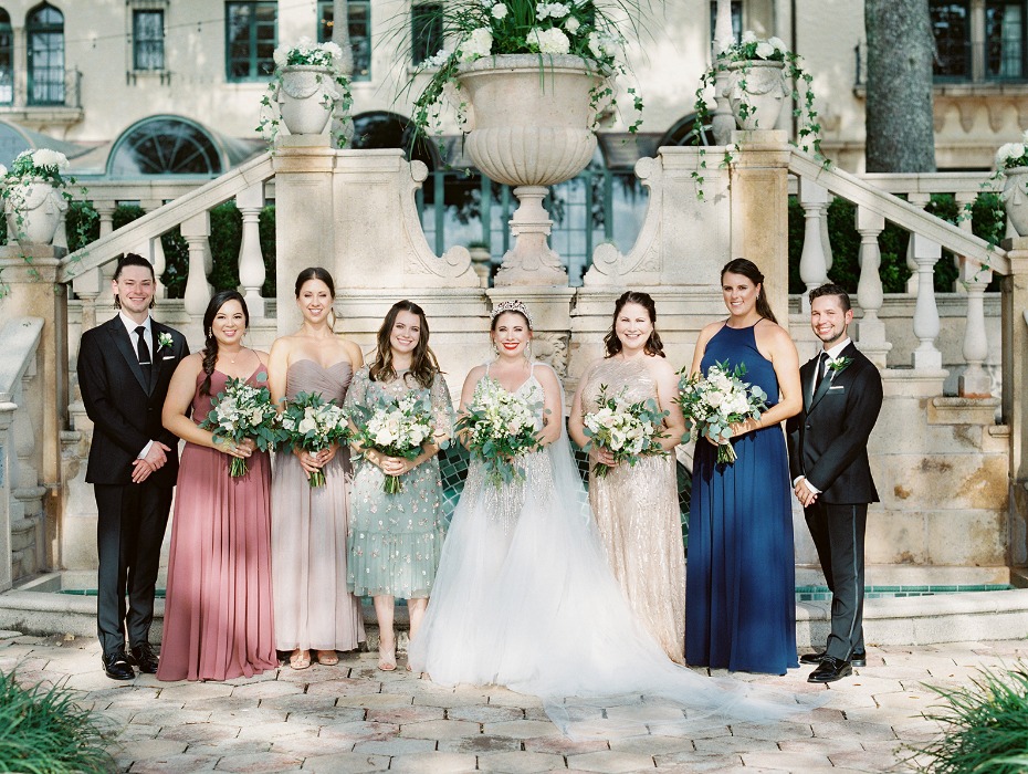 Mismatched bridal party