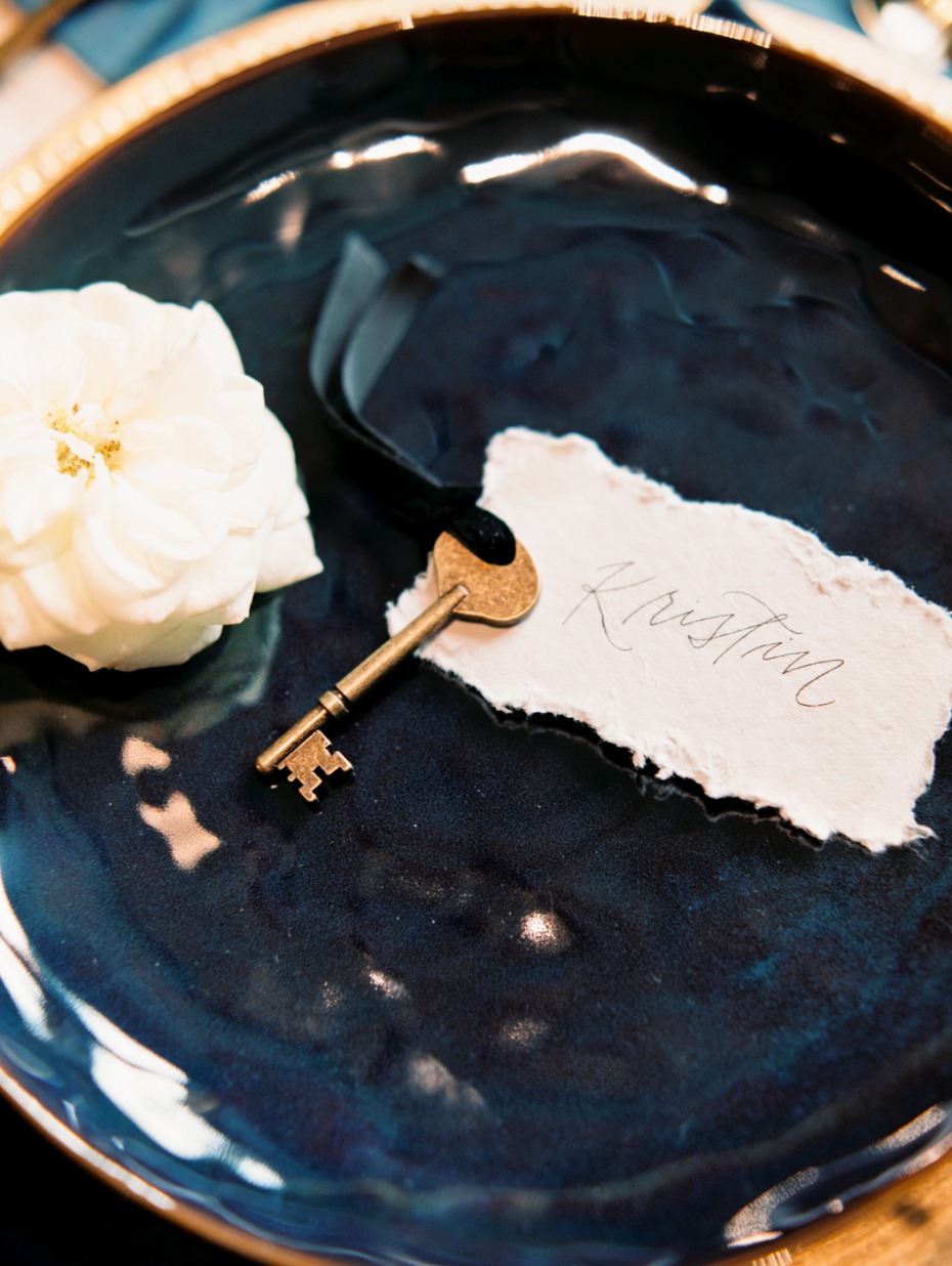 key and place card