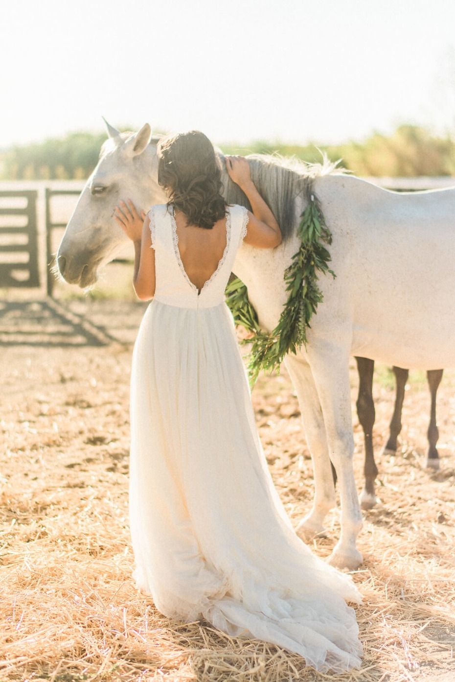 a bride and her horse