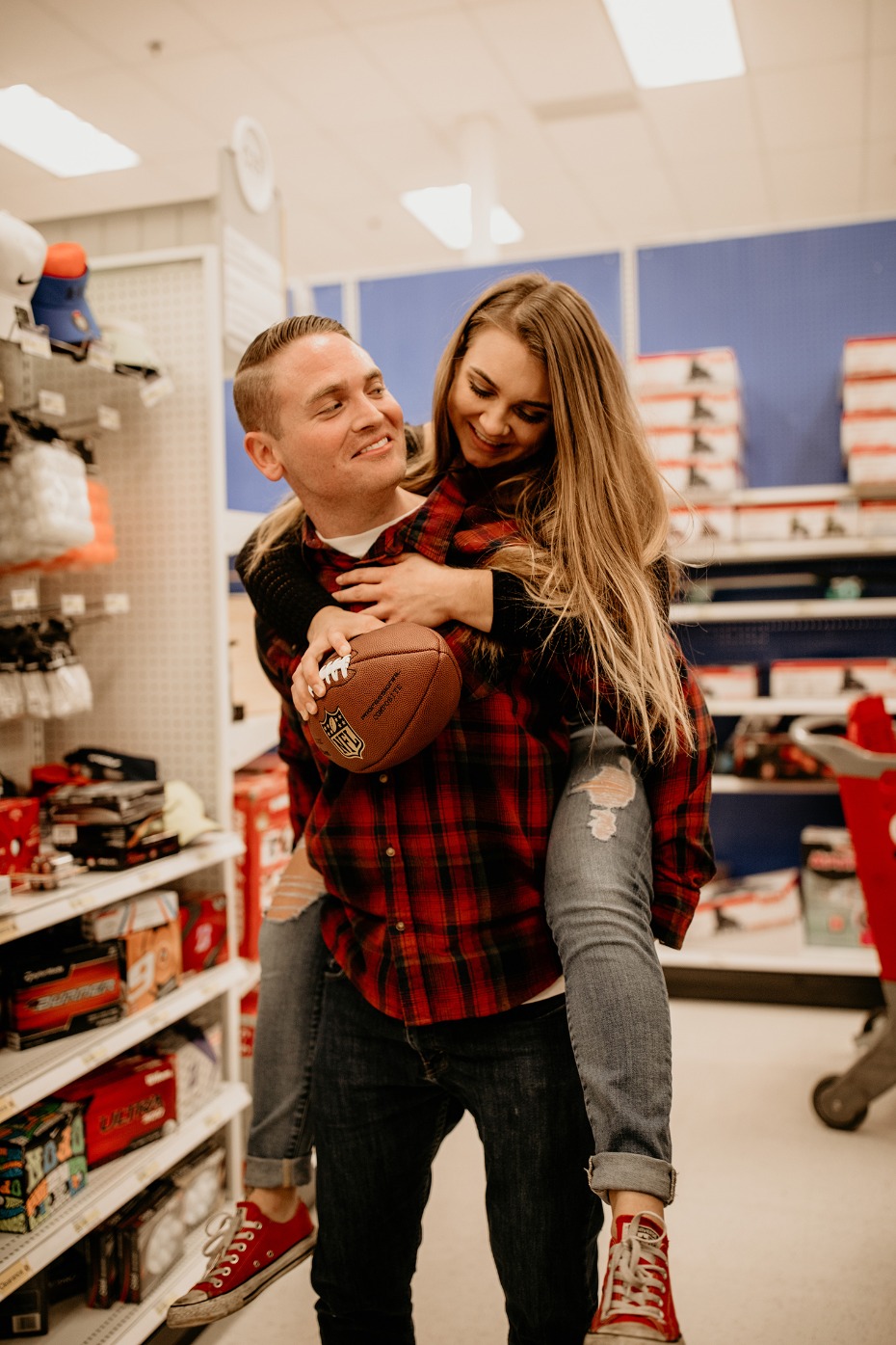 Late night engagement shoot in Target