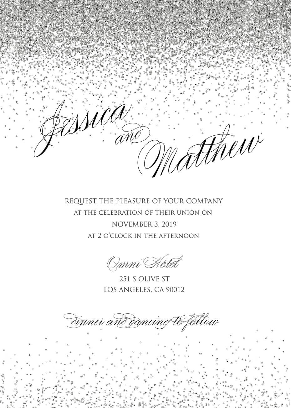 Wedding Invitation Generator Glam Wedding Invites