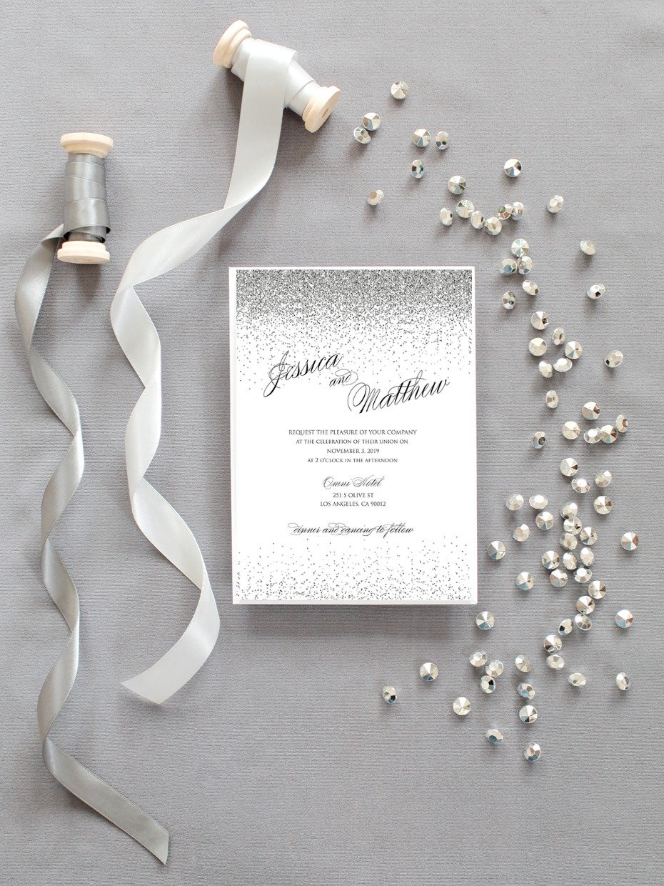 Glam wedding invitations