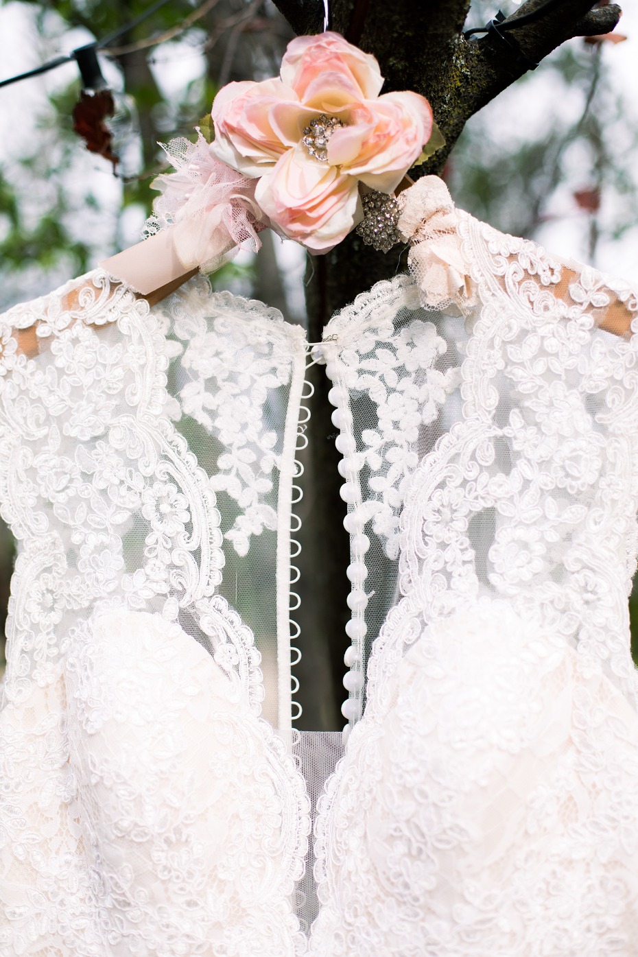 lacy romantic wedding dress