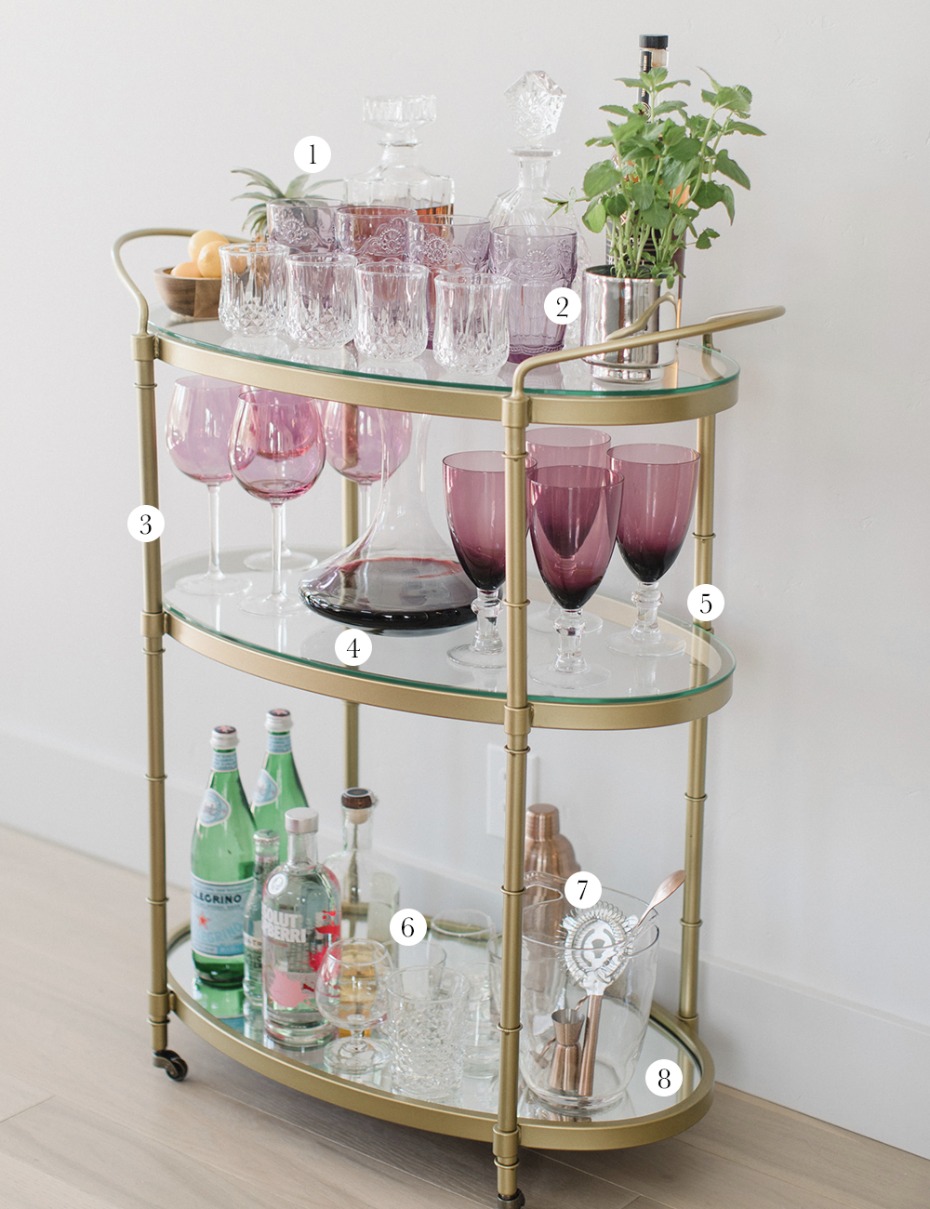everything you need to create the perfect bar cart