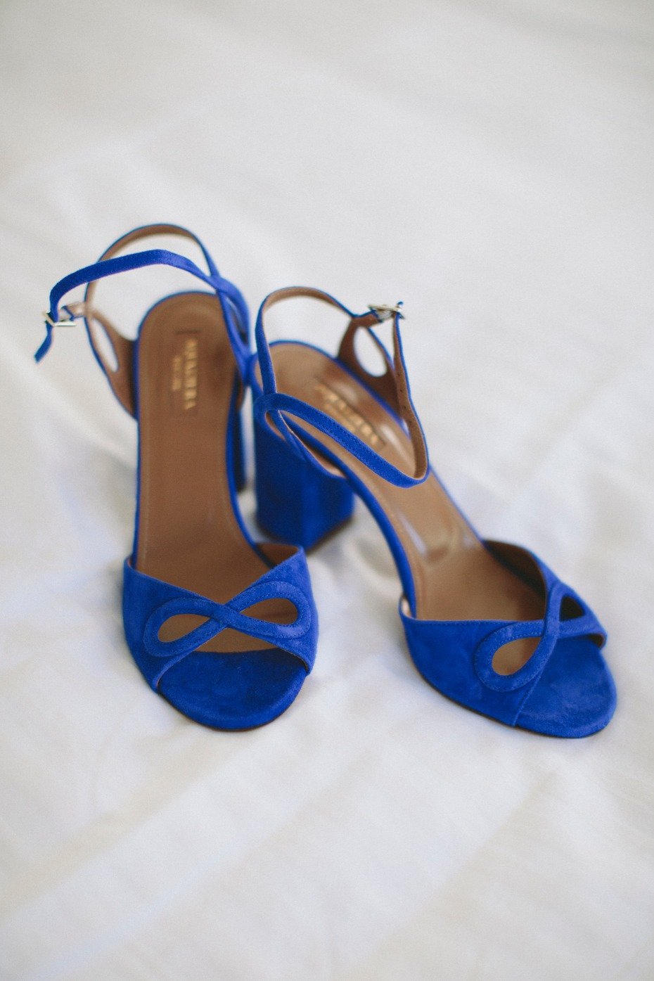 Something blue wedding heels