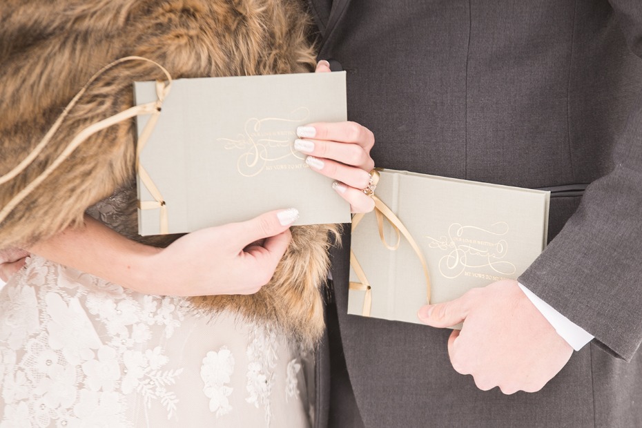 elegant wedding vow books