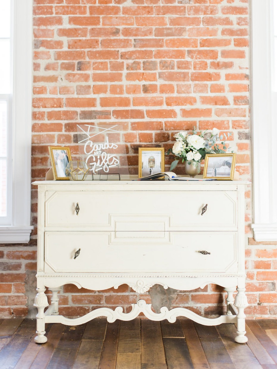 Use a vintage cabinet as a display table