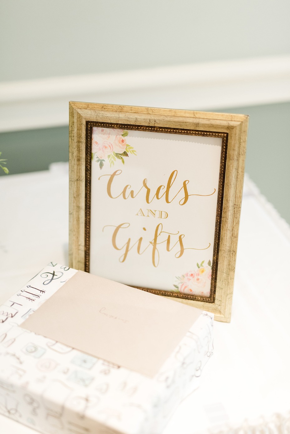cards and gifts wedding sign