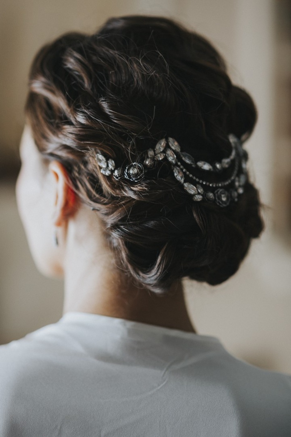 elegant wedding hair idea