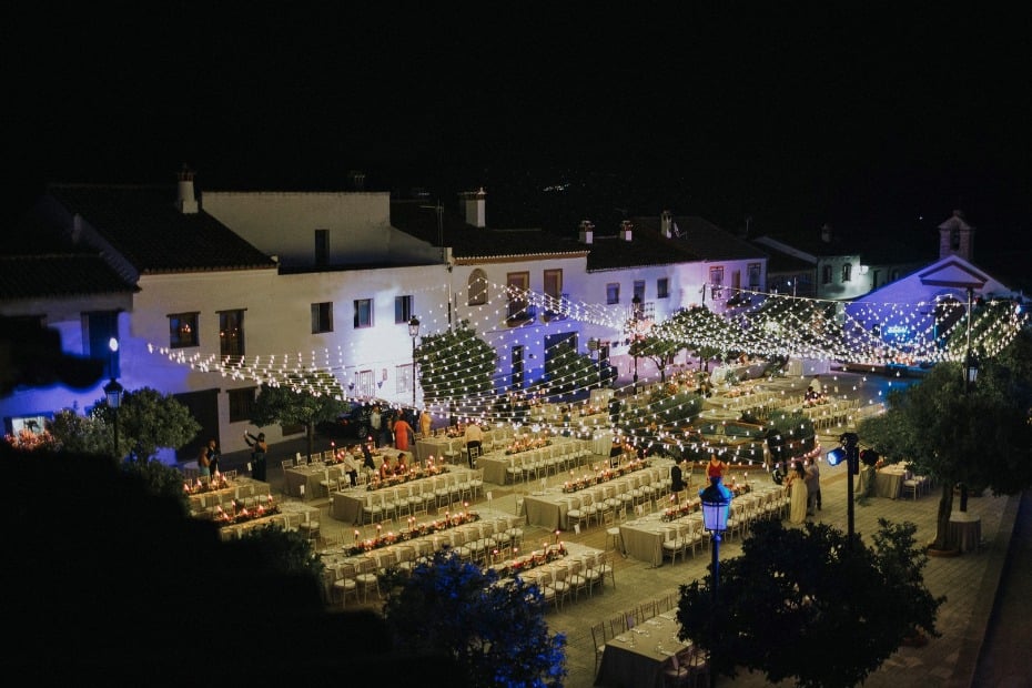 town square wedding reception