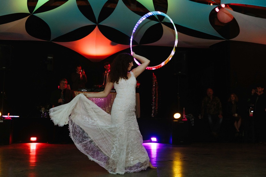 bridal hoola hoop performance 