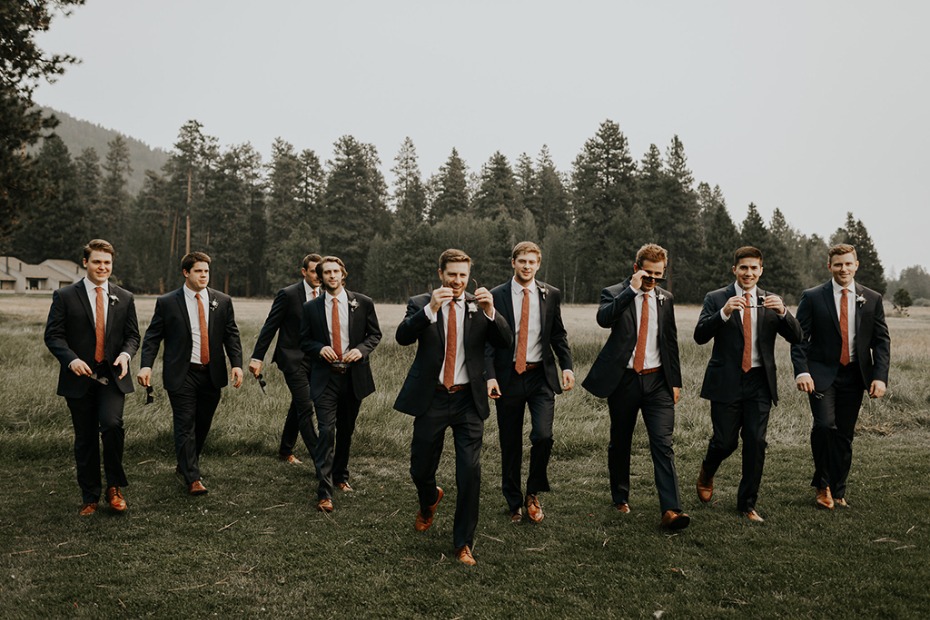 groom and his men