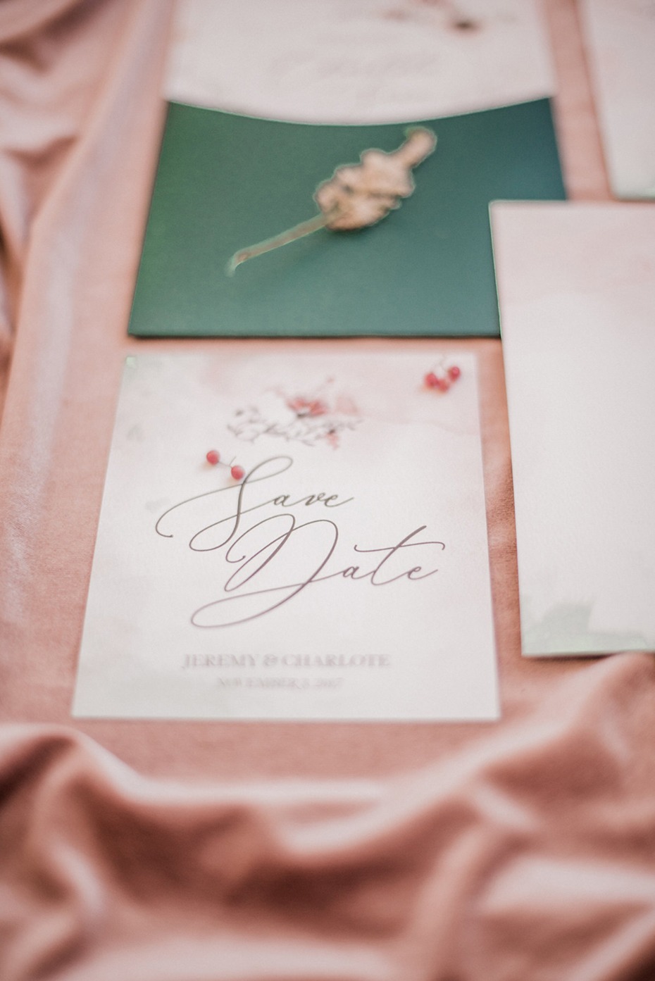 soft and romantic save the date