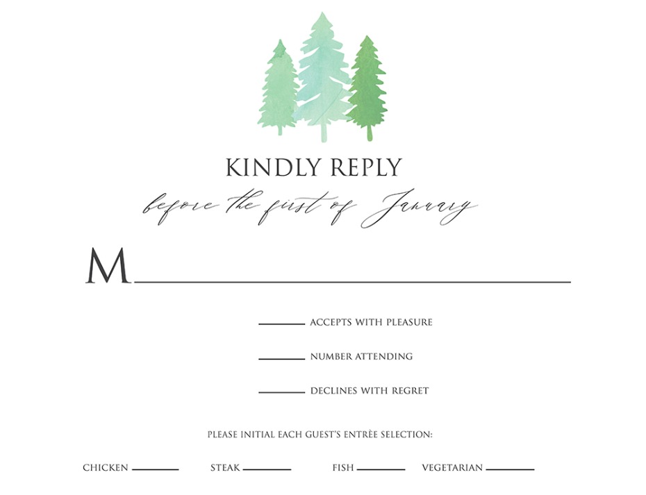 Free Tree Wedding Invitation Suite: Customizable &amp; Printable ...