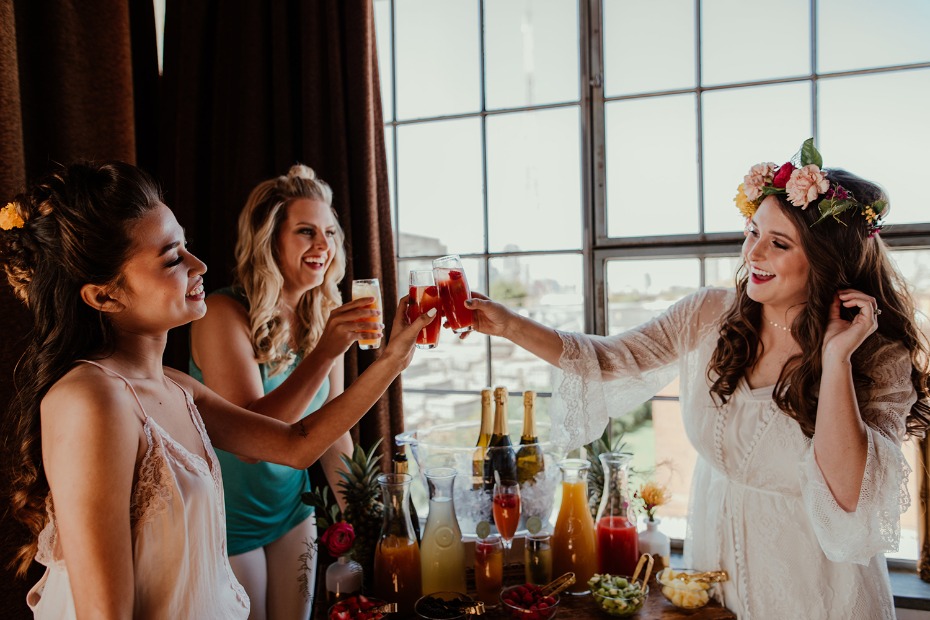 Cheers to this mimosa bar
