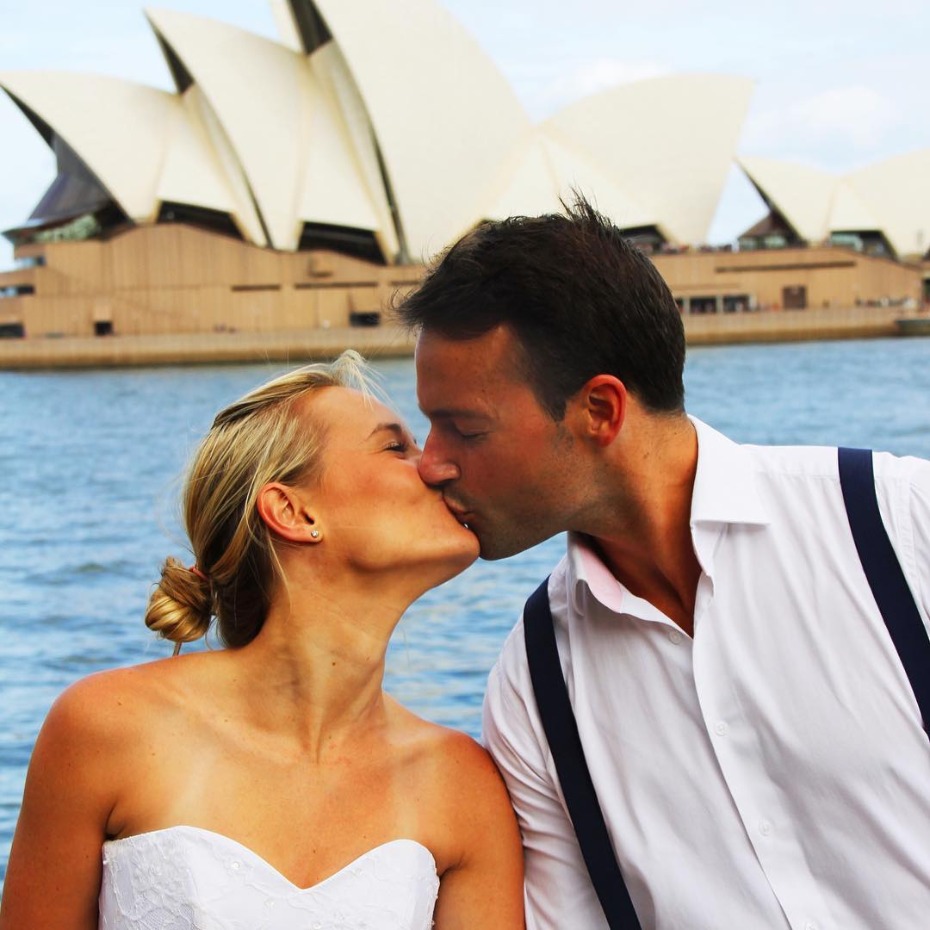 Couple Travels the World with Wedding Dress After Wedding Photos Ruined