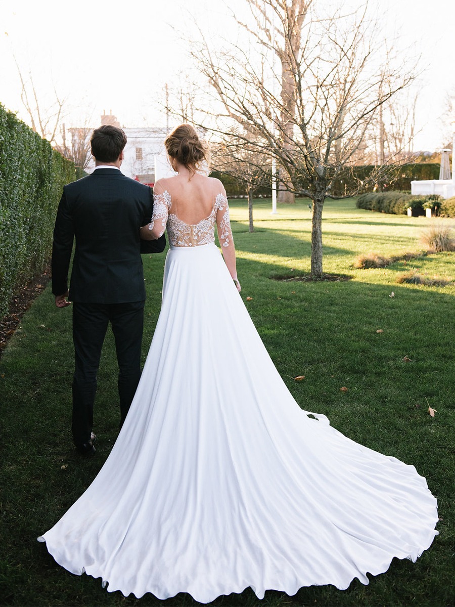 White And Gold English Garden Wedding Ideas at Topping Rose House